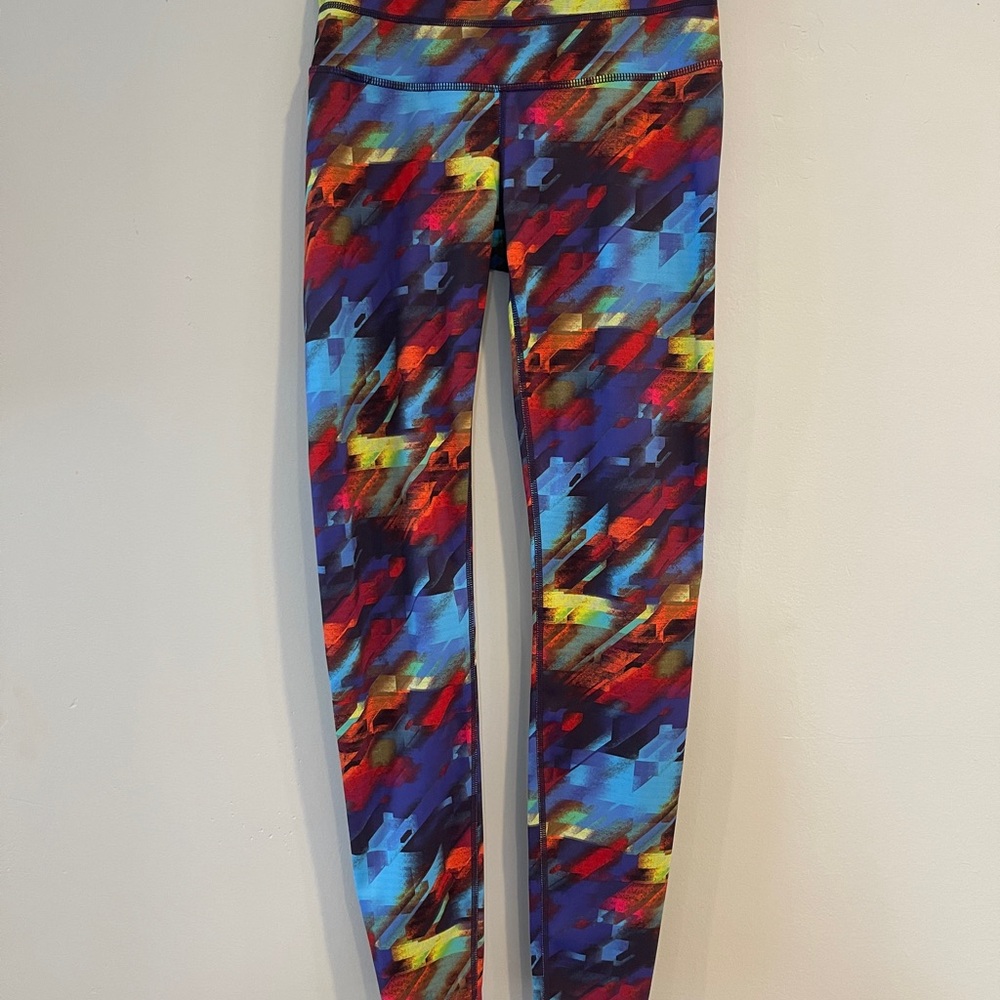 Athleta Colorburst Sonar leggings Size XS